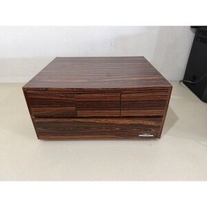 Vintage Stanny Rosewood Cassette Cabinet Holder CS-102W Japan